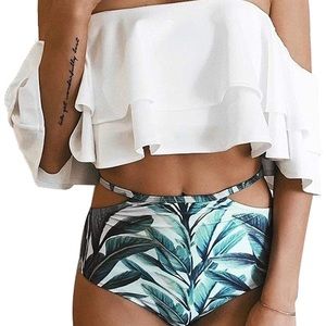 Women’s Tempt Me Palm Leaf Print bikini NWT